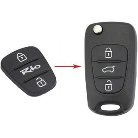 Resim Kia Rio Uyumlu Anahtar Basma Tuşu 3 Tuşlu (521412765) 
