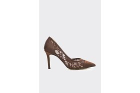 Resim Derinet Tül Dantelli Kadın Stiletto 