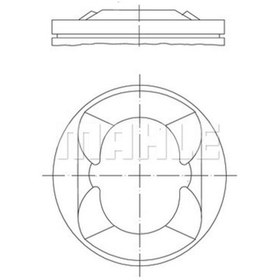 Resim Mahle Pıston Segman Std 77.00mm Bmw N13 B16 F20 F30 Mını N18 R55 R56 R58 R59 R60 Peuge IS00-MAHLE 081PI00110000 
