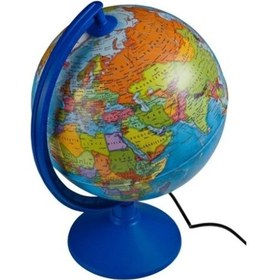 Resim 26cm Siyasi Işıklı Dünya Küresi Br-805 Çok Renkli 