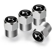 Resim İKTUNING DS CITREON LOGOLU ALÜMİNYUM KAPLAMA 4 ADET SİBOP KAPAK (GÜMÜŞ) 