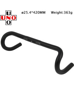 Resim 25,4X420 mm Tarzı 2022 Uno CR21 Alüminyum Alaşımlı Bisiklet Direksiyonu Yarış Racing Bmx Hafif Alaşımlı Direksiyon mm (Yurt Dışından) 