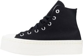 Resim Converse Chuck Taylor All Star Modern Lift Platform Canvas Kadın Günlük Ayakkabı A06141C Siyah 