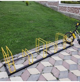 Resim İlgi Trafik Bisiklet Park Yeri Bisiklet Park Alanı 6'lı Sarı - Siyah 