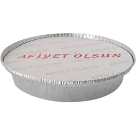 Resim Öztürk ambalaj Alüminyum Künefe Kase Küçük Kapak 100'lü 