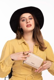 Resim Gondol Hmx Polo Günlük Kullanışlı El Cüzdanı Hmx.165 - Bej Croco 