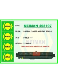 Resim Dortlu Flaşor Anahtar Grubu Doblo Glblseme - 79 10 - Çok Renkli 