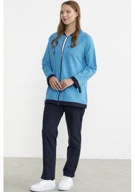 Resim Sementa Renk Kombinli Tunik Eşofman Takım - Mavi 001 