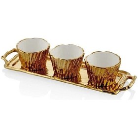 Resim Lamedore Unformed Gold Tepsili Çerezlik Seti 43x13,5x9 Cm 1bxs-107ag 
