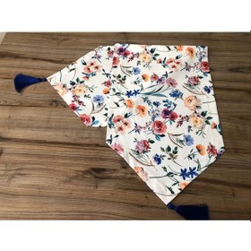 Resim Huzurlu Bahçe Desenli Runner Çok Renkli 