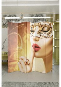 Resim Kadın Baskılı 5 Kanat Paravan Oda Bölme 559876 