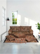 Resim BAKIRÖZÜ HOME Şark Köşesi Takımı Konsepti Kahve Anadolu Modeli 