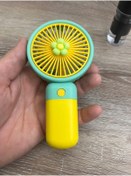 Resim Şıktek Şarjlı Mini El Fanı ve Masa Fanı Soğutucu Pervane Taşınabilir Pratik Şarjlı Mini Araç içi Vantilatör 