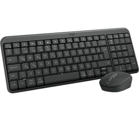 Resim Logitech MK250 Kablosuz Bluetooth Kablosuz Klavye ve Mouse Seti Siyah 