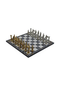 Resim Gifthome Metal Satranç Takımı-seti büyük pegasus parlak Ve Gri Me 