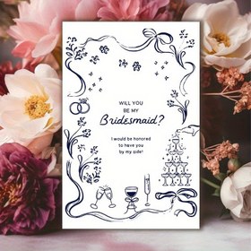 Resim 1 adet Whimsical Bridesmaid Proposal Kartı - "Düğmeşe Olacaksınız?" Çiçek ve Yıldız Tasarımı ile, En İyi Arkadaşlarınız için Mükemmel Bahar Hediyesi, Düğün, Nişan, Sevgililer Günü, Doğum Günü, Yıldönümü, Düğmeşe Hediyesi için İdeal, Eğlenceli Tasarım, Zarif Kapak 
