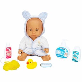 Resim NW NessiWorld 030031 NessiWorldman, Bebelou Banyo Zamanı Bebek Seti, 35 cm / +3 yaş 