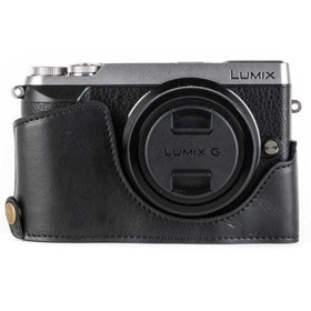 Resim MegaGear Panasonic Lumix DMC-GX85, GX80 Deri Kamera Çantası 