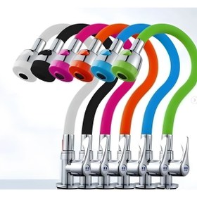 Resim Genel Markalar 2 Fonksiyonlu Renkli Silikon Korumalı Oynar Musluk Başlığı 