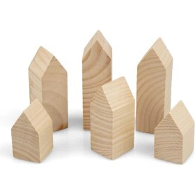 Resim 13 Parça Dekoratif Peg Evler Boyama Seti 