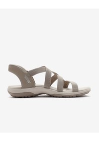 Resim Skechers Reggae Slım - Stretch Flex Kadın Bej Sandalet 163460 Tpe Bej 