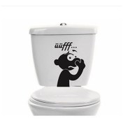 Resim Üff Koku Klozet Rezervuar Sticker Yapıştırma Komik 