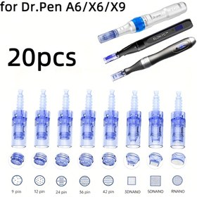 Resim 20 Adet Dermapen A6/X6/X9 Mikroiğne Yedek Kartuşu, 12 Pin/24 Pin/36 Pin/42 Pin /Kare Nano/ Yuvarlak Nano, 0.25mm İğne Uzunluğu, Bej ve Cilt Bakımı İçin Uygun, Yüz Gençleştirme,Profesyonel kalite iğneler,İnce İğne Uçları,Dayanıklı İğneler,Pürüzsüz Penetrasyon,İğne Kartuşları,Cilt Bakımı Tutkunları 