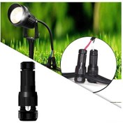 Resim Xindoker Siyah Nylon Dış Mekan Aydınlatma Bağlayıcı - Bahçe Işıkları İçin Delme Tipi Kablolu Bağlantı Elemanı 1 Adet 