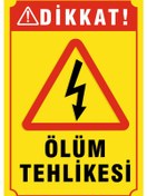 Resim Ölüm Tehlikesi Pvc Levhası 20x30 Cm 