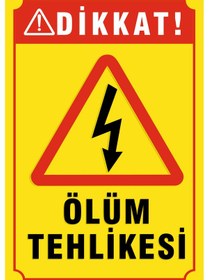 Resim Ölüm Tehlikesi Pvc Levhası 20x30 Cm 