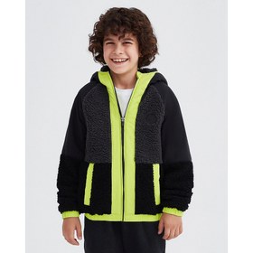 Resim Skechers B Outdoor Fleece Full Zip Sherpa Erkek Çocuk Ceket (SK232203-001) 