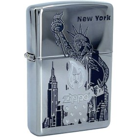 Resim Zippo New York Lady Liberty Dizayn Çakmak 