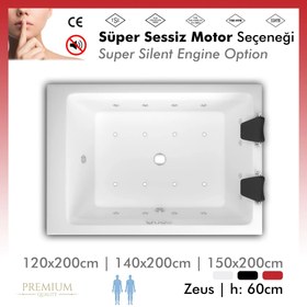 Resim Zeus | Jakuzi | Düz - 140x200 / Siyah / 2 Kişilik 