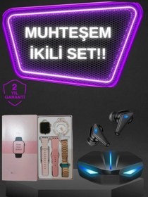 Resim MT29 GİYİM Kadınlar İçin Dokunmatik Ekran Akıllı Saat ve Gamer Kablosuz Bluetooth Kulaklık ANC Özelliği 