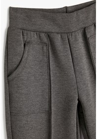 Resim Koton Jogger Eşofman Altı Beli Lastikli Dikiş Detaylı Cepli Antrasit 4sak30024ek 4SAK30024EK931 Antrasit 
