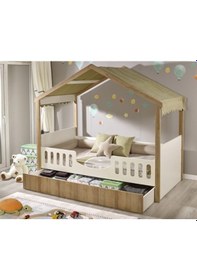 Resim Meltem Kids Mia Çocuk Odası Montessori Karyola 100 x 200 CM Beyaz 