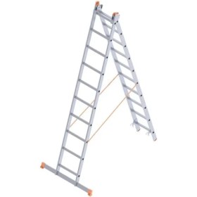 Resim Aesco Mey Ithalat® Saraylı 2X11 A Tipi Sürgülü Merdiven 6,02 Metre 