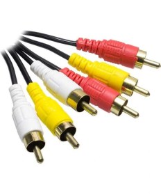 Resim Crescent Tv Ses ve Görüntü Aktarma Kablosu 3 Rca To 3 Rca 