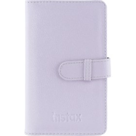 Resim Instax Mini 12 Lila Fotoğraf Makinesi-20'lu Film-Laporta Albüm ve Şeffaf Kılıf Seti 