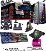Resim DMC N117x (GTA 5) I7 2600,16GB RAM,500GB HDD,256GB SSD,GT740 4GB.24''oyuncu Masaüstü Bilgisayar 