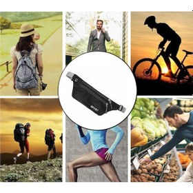 Resim Vkemall Spor Outdoor Nylon Bel Çantası - Su Geçirmez, 3 Fermuarlı Cep, Kulaklık Deligi, Ayarlanabilir Kayış, Unisex Siyah Siyah 