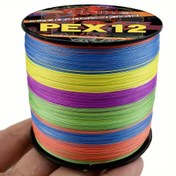 Resim PEX12 Örgülü Olta Misina - Polietilen Ana Misina, 12 İplik Süper Dayanıklılık, Aşınmaya Dayanıklı, 11.34-54.43 KG Test, 300M/328.08yds Çok Renkli 