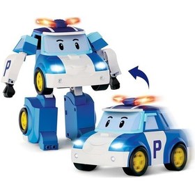 Resim Sesli Ve Işıklı Robocar Poli Büyük Transforming Poli 