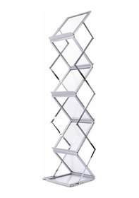 Resim Portatif Katlanabilir Zigzag Broşür Stand 21 x 29.7 CM 