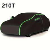 Resim 210t Su Geçirmez Toz Geçirmez Güneş Koruyucu Her Mevsim Araç Örtüsü - SUV, Sedan ve Hatchback için Uygun 