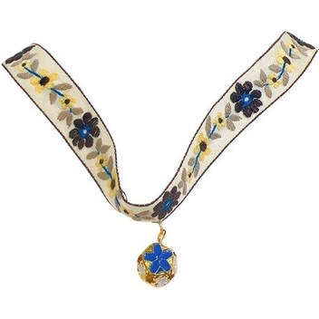 Çiçekli Kedi Tasma Sarı M Köpektasmaları Yelekleri 411-450 Yong