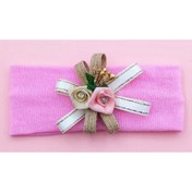 Resim BUKAWEAR Kız Bebek Pembe Aksesuarlı Bandana 