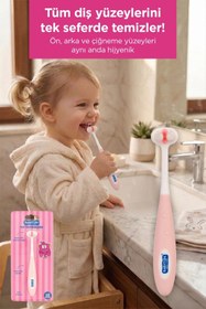Resim Babyton 3 Yönlü Diş Fırçası Pinky 