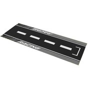 Resim GOGOPREMİUM UNİVERSAL GRİ DESENLİ 80 X 220 cm KAYDIRMAZ MOTOSİKLET HALISI 
