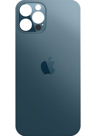 Resim Apple Uyumlu iPhone 12 Pro Max Arka Pil Kapağı (Cam) 